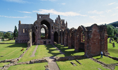 General view of Melrose Abbey
