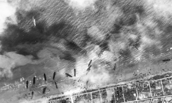 A black and white image from D-Day