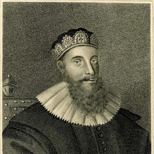 18th century portrait of man with long, fair coloured beard.